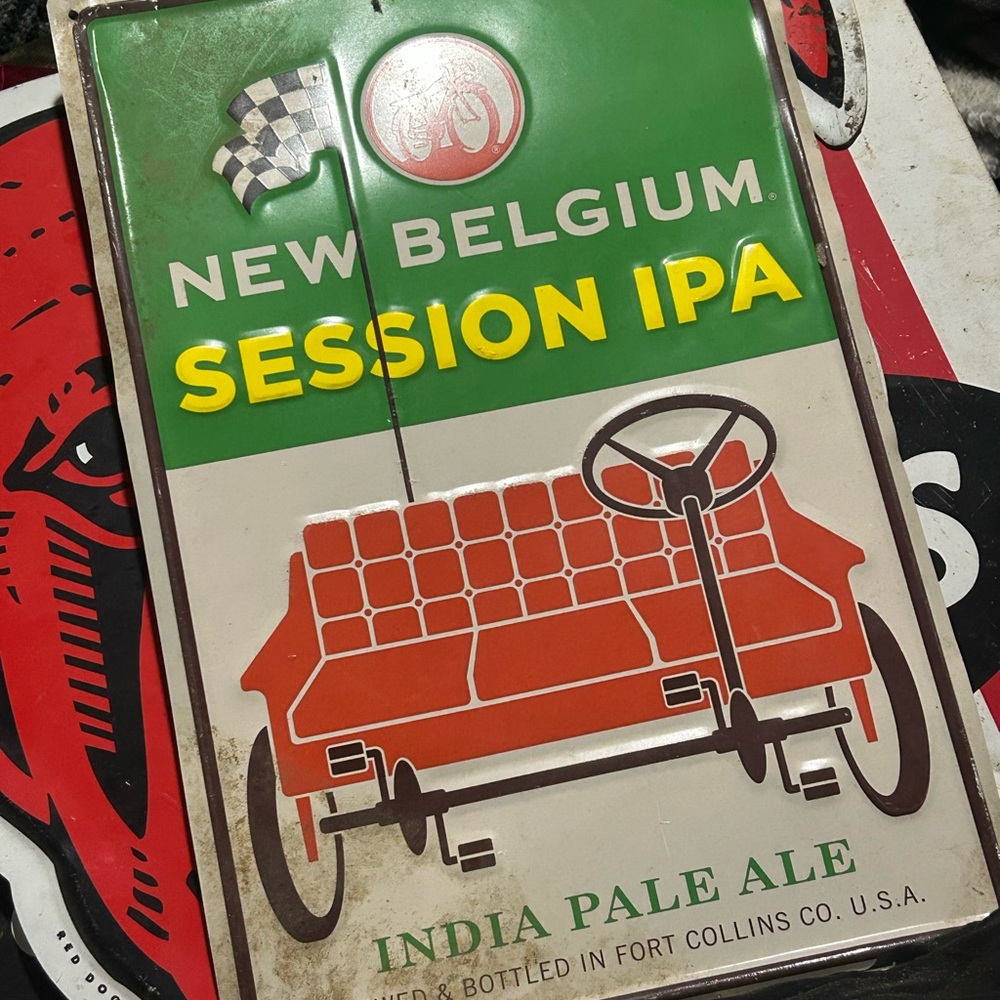 New Belgium Session IPA Metal Sign